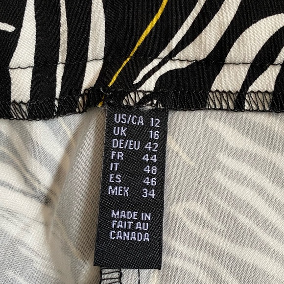 Women's Neutral Abstract Pull On Pants 12 Bohemian Mature Fit Corpcore Career - Picture 12 of 16